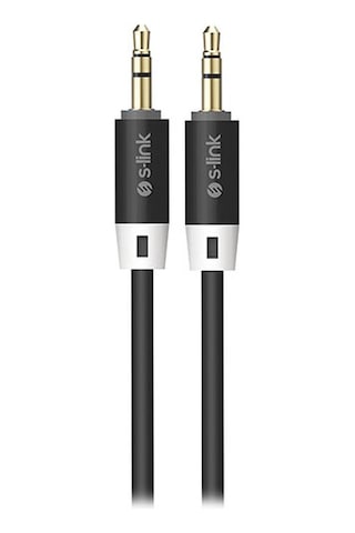 S-link Sl-sp70 1m Siyah 3.5mm Stereo Ses Kablosu