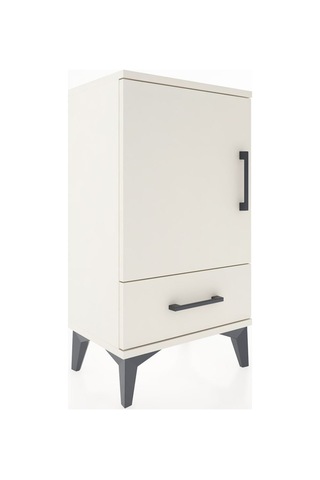 Arges Komodin 2 Raflı Tek Çekmeceli Tek Kapaklı 44x30x80 Aytaşı-aytaşı Aytası