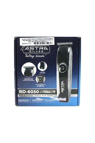 Astra Sılver Dıngılg Rd-6050 Saç Sakal Kesme Ve Traş Makinesi 8 Saat Şarj 60dk.kullanım G-power Diğer