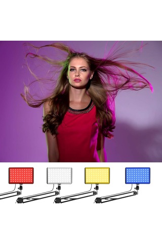 8 İnç 19cm 13 Watt 120 Led Fotograf Ve Video Işığı Vlog Ürün Youtube Canlı Yayın Tiktok Makyaj Ürün Çekimi V