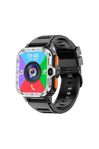 Wearfitpro Wr Watch 5glite Sim Kart Çift Kameralı Btk Yeni Nesil Özelliklere Sahip 51mm Akıllı Saat Gri