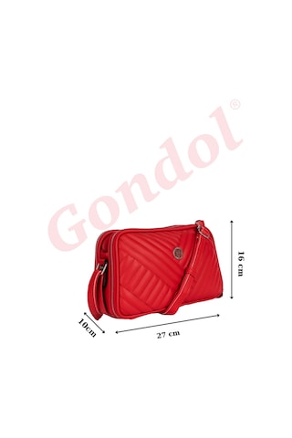 Gondol Kadın Günlük Çapraz Omuz Çantası Gp.1327 Vizon Desen