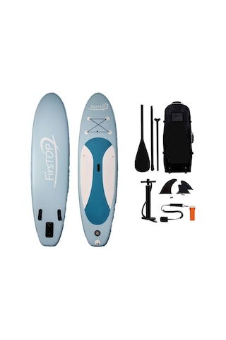 Firstop Sup Paddle Board Seti 305x79x15cm Şişme Paddle Board + Kürek + Pompa Sp305-15s Turkuaz