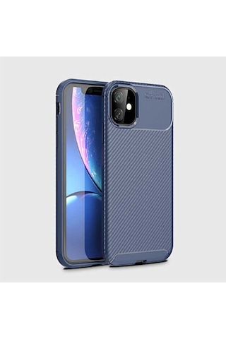 Apple Uyumlu iPhone 11 Kilif Karbon Silikon Case 389459825