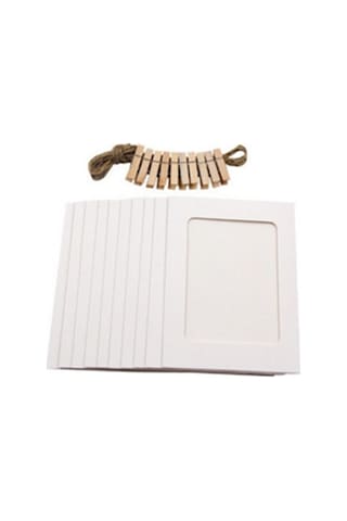 Kendin Yap Kraft Kağıdı Resim Çerçeveleri Ev Dekorasyonu Klipsli Kombinasyon Kağıt Çerçeve Fotoğraflar Albümü