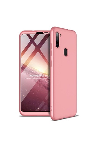 Galaxy A11 Kılıf Zore Ays Kapak Rose Gold