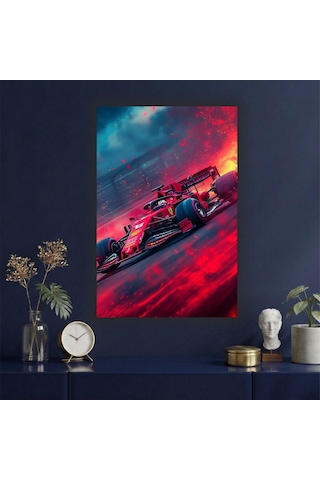 Formula 1 Motors Temalı Dekoratif Cam Tablo -21
