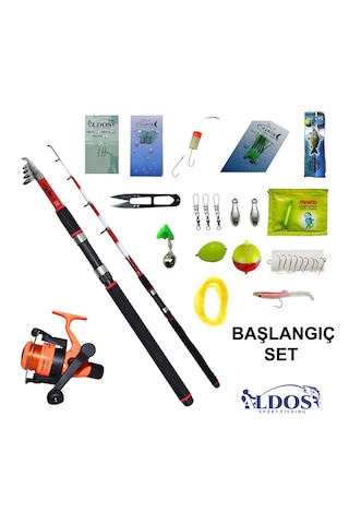 Aldos 270 Cm Kamış Makina Başlangıç Olta Seti Tam Takım Olta Seti
