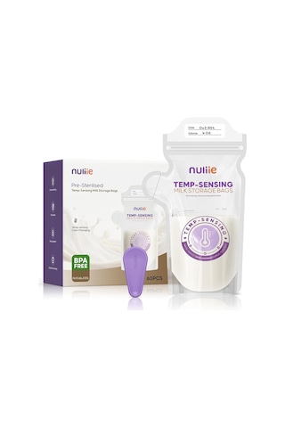 Nuliie 60 Adet Göğüs Sütü Saklama Torbası, 180ml, Kilitli Klips, Sızdırmaz, Bpa Içermeyen, Emzirme Aksesuarları