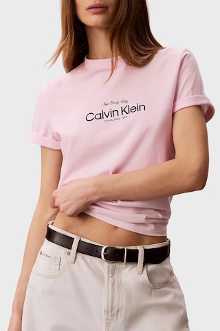 Calvin Klein Bayan T Shirt Lv047f810g 8z6 Pembe