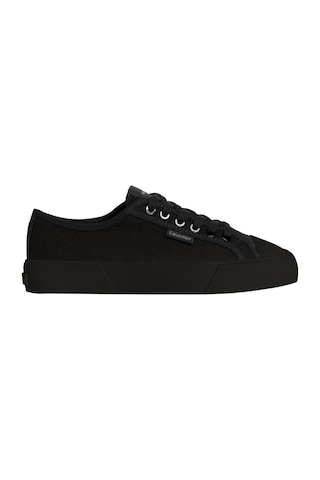 Calvin Klein Kadın Vulc Low Laceup Aop Canvas Siyah Sneaker-14661