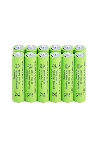 Zenviya21 800 Mah 1.2v Aaa Ni-cd Şarj Edilebilir Pil 12 Adet Zenya785