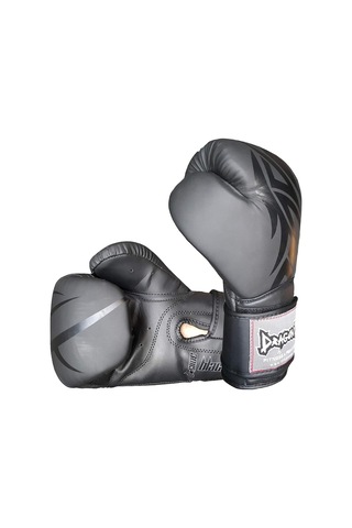 Dragon Mamba Boks Eldiveni Seti Siyah Boks Eldiveni Bandaj Siyah Renk Ve Dişlik 3'lü Set Siyah, 12 Oz Çok Renkli