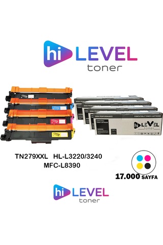 Ht-tn279xxl-set Hilevel Toner,brother Hl-l3280 17k Sayfa 4 Renk Cmyk Muadil Toner