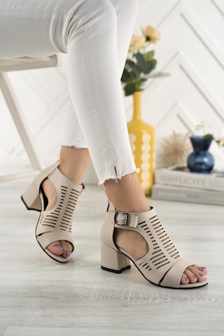 Nesil Shoes Conf 111 Ten Fermuarlı Yazlık Kadın Ayakkabı-ten Ten Rengi