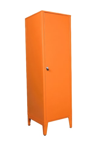 Alfafonet Ziglat Serisi Kilitli Metal Home Office Dolabı Metal Kapaklı Turuncu Ral 2004 450x1500x450 Mm