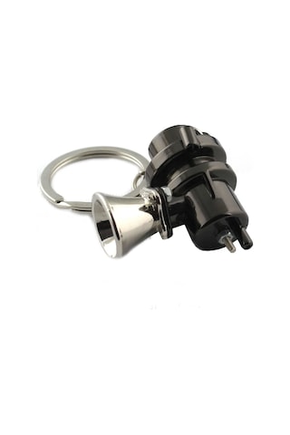 Mega Oto Market Oto Araba Anahtarlık Blow Off Turbo Valfi Krom Siyah Metal