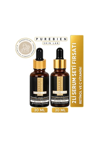Purebien Skin Lab Retinol Serum + C Vitamini Serum Set