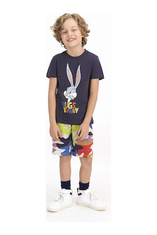 Bugs Bunny Lisanslı Antrasit Erkek Çocuk Bermuda Takım