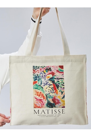 Çınar Bez Çanta Bagg Matisse Fermuarlı Yan Körüklü Bez Çanta - Standart