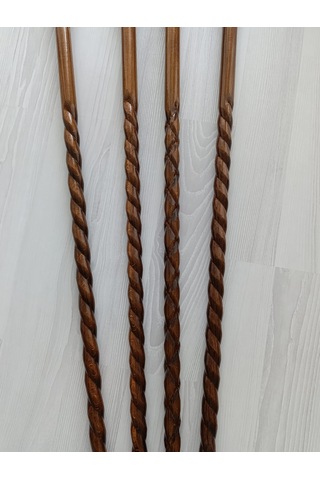 Özel 100 Cm Baston Ceviz Oymalı Lüks Sağlam Kaliteli Baston