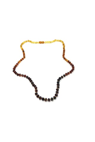Sertifikalı Yetişkin Kehribar Kolye 60 Cm Unisex Çok Renkli