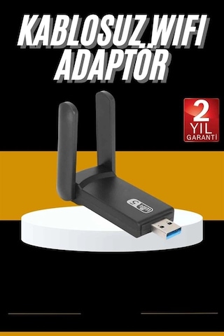 Mey İthalat Mbps Wifi Alıcı Kablosuz Wifi Adaptörü Çift Band Çift Antenli Yeni Nesil