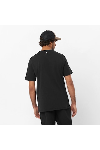 Salomon Graphıc Ss Tee M Deep Black// T-shırt Lc2219200 001