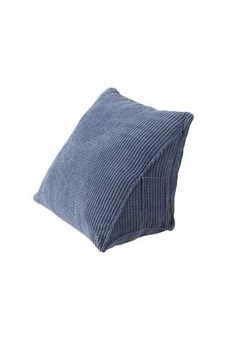 Ranyeek Epe Kumaş Ergonomik 45 Derece Triangular Bel Yastığı - Gizli Fermuar & Yan Cep İle Ev Ofis Araba Kullanıma Uygun Mavı Diğer