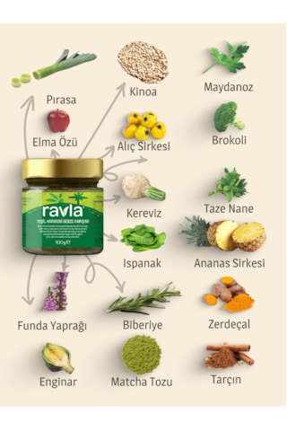 Ravla Yeşil Harmoni Sebze Karışımı - 100g