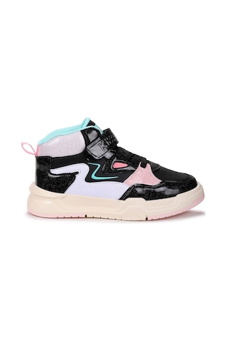 Kiko Kids Hayka-3 Cırtlı Kız Çocuk Spor Ayakkabı Siyah - Su Yeşili Siyah - Su Yeşili