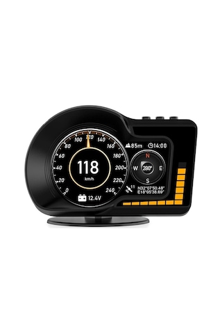 Tr F15 Hud Obd Obd2 Dijital Kilometre Rpm Su Sıcaklığı Basınç Hararet Araç Veri Ekranı Head Up Display