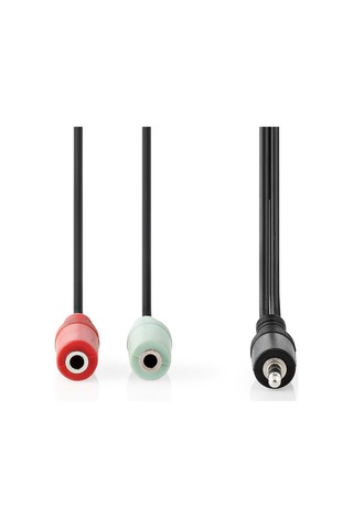 3.5 Mm Erkek - 2x 3.5 Mm Dişi 20cm Çevirici Kablo