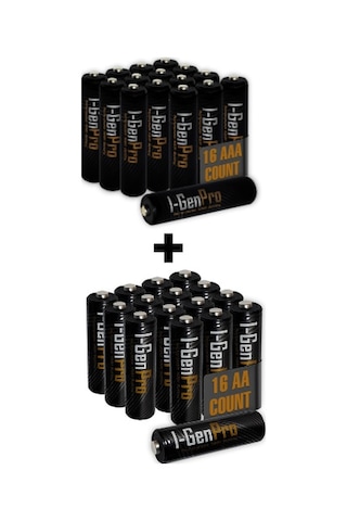 I-gen P179 16 Adet Aa Pro 2950 Mah Şarjlı Kalem Pil + 16 Adet Aaa Pro 1100 Mah Şarjlı İnce Kalem Pil 1.2v Nı-mh