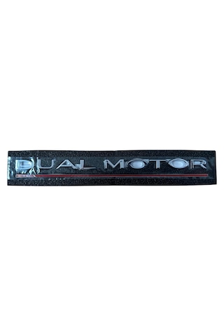 Dual Motor - Amblem 20-24 Gümüş-kırmızı Renk Tesla Y - Tesla X Dual Motor - Amblem 20-24 Gümüş-kırmızı Renk Tesla Y - Tesla X