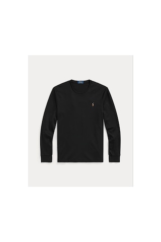 Polo Ralph Lauren Özel Tasarım Regular Kesim Yumuşak Pamuklu Sweatshirt Siyah