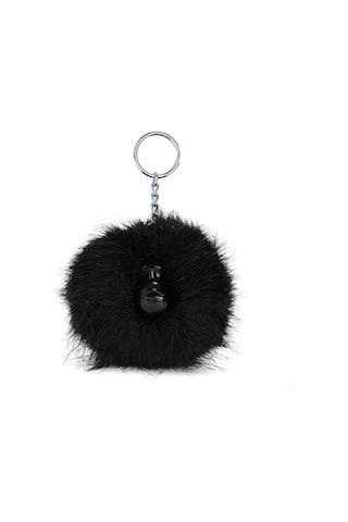 Kıplıng Pompom Monkey Maymun Anahtarlık Siyah True Black