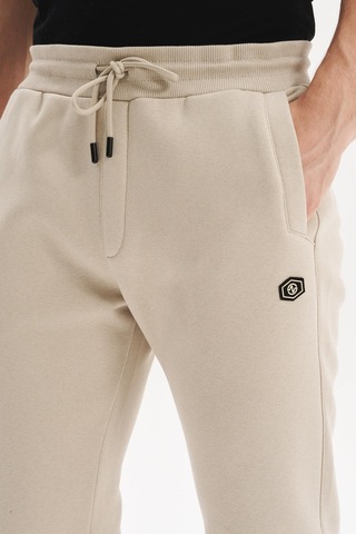 Ar-ma Erkek Regular Fit 3 İplik Kumaş Dar Paça Eşofman Altı Lastikli Bel, Günlük Ve Spor Kombinler İçin %70 Pamuk %30 Polyester K30174681502 Bej-b1 Bej