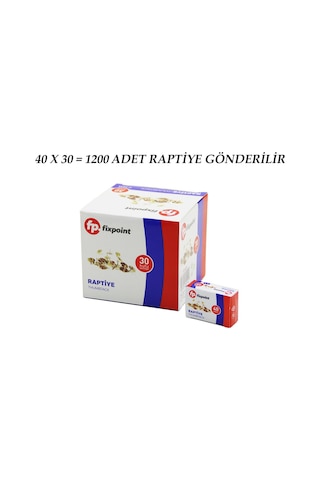 1200 Adet Metal Raptiye 40pcs X 30 5224