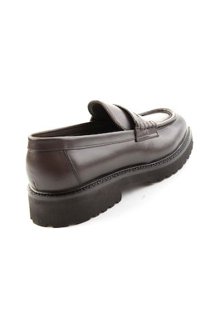 Kahve Antik Hakiki Deri Erkek Loafer Ayakkabı E01648626941