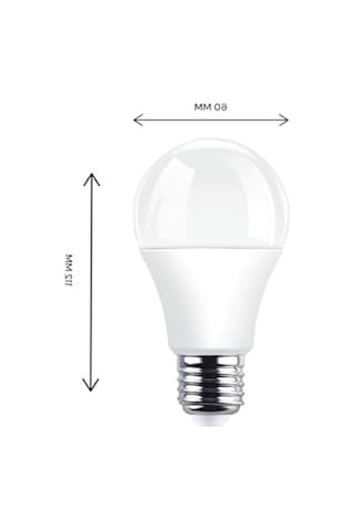 Ecolite 12w Led Ampul 3'lü Paket 1521 Lümen, 100w Eşdeğer, E27 Duy, 3000k Sarı Işık, Opal Cam,%88 Enerji Tasarrufu, 15000 Saat Ömür Enerji Sınıfı E 10c