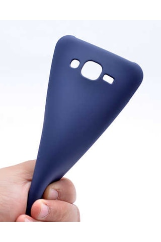 Samsung Uyumlu Galaxy J5 Kılıf Zore Premier Silikon Kapak Mürdüm