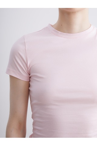 Lcw Vision Pembe Bisiklet Yaka Kadın Body