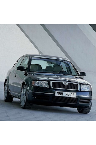 Skoda Superb MK1 2002-08 Sol Dış Dikiz Ayna Camı Beyaz 3B1857521A