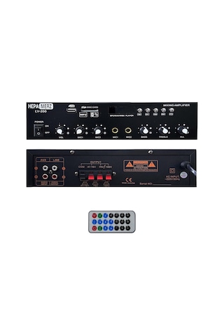 Hepa Merz Lv-200 100v Trafolu Ve 4-16 Ohm Mixer Amfi 200w Anfi Bluetooth Usb