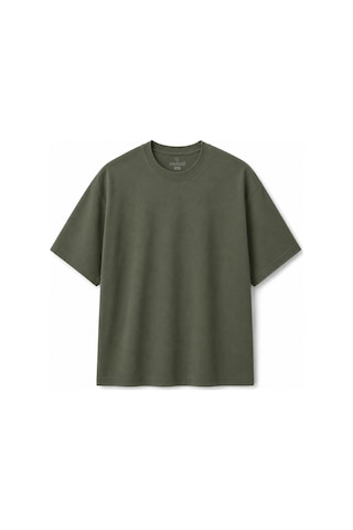 Ranud Erkek Oversize Fit Tişört,%100 Pamuk, Yumuşak Fırçalı Kumaş, Oeko-tex Sertifikalı Haki