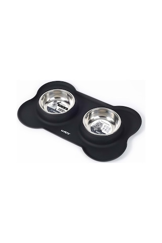 60530699 M-pets Duet Sılıcone Mat Mama Kabı Black 2x200ml