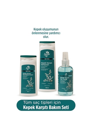 Selesta Life Okaliptüs Ve Çay Ağacı Bitki Özlü 3'lü Kepek Karşıtı Saç Bakım Seti Tüm Saç Tipleri