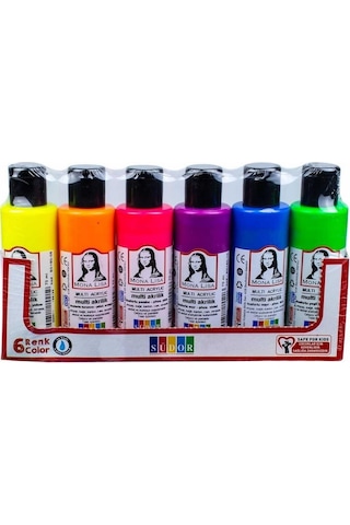 Südor Multi Akrilik Fosforlu Set 6 Renk 70 Ml