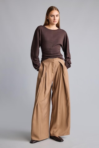 Defacto Dikiş Detaylı Slim Fit Bisiklet Yaka Uzun Kollu Basic Tişört I8183ax26aubn267 Kahve-bn267